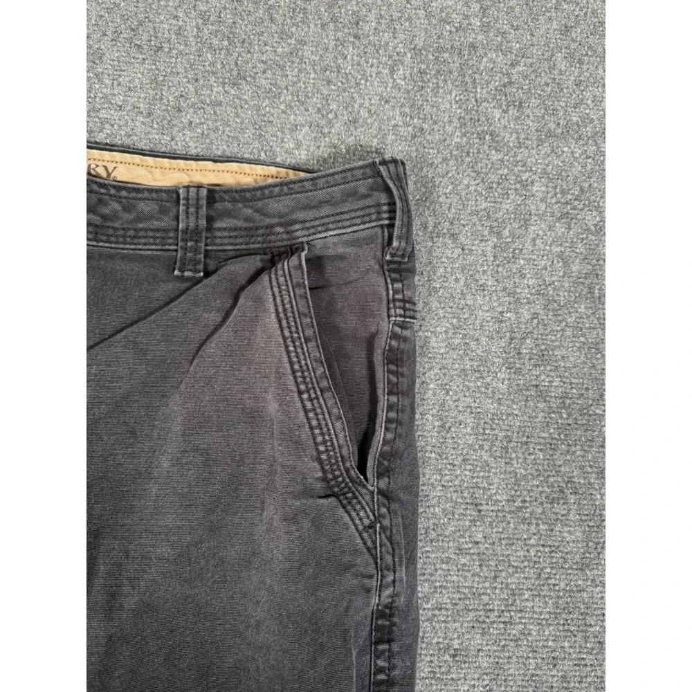 Legendary‎ Outfitters Canvas Pants Mens 38x32 Black Outdoor Hiking Work Stretch
